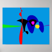 Poster Expressionnisme Abstrait Art numérique simple (Devant)