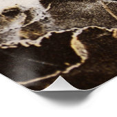 Poster Expressionnisme Abstrait marbré par Shirley Taylor (Coin)
