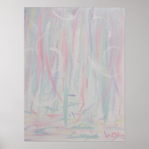 Poster Expressionnisme Abstrait Pinceau Peinture II
