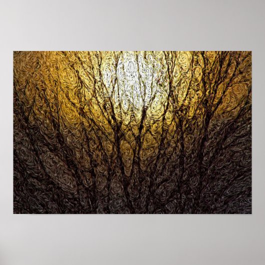 Poster Expressionnisme numérique : Lumière du soleil dans (Devant)
