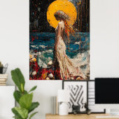 Poster Expressionniste La Naissance de Vénus – Ose Redess (Bureau à domicile)
