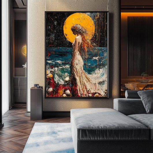 Poster Expressionniste La Naissance de Vénus – Ose Redess