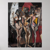 Poster Expressionniste Les Trois Grâces – Contemporain Au (Devant)