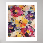 Poster Expressive Abstract Flower Painting (Devant)