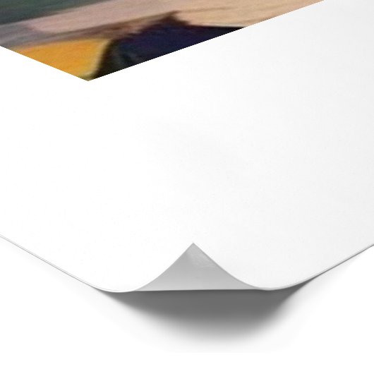 Poster Expressive Abstract Flower Painting (Coin)