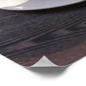 Poster expresso, croissant et journal (Coin)