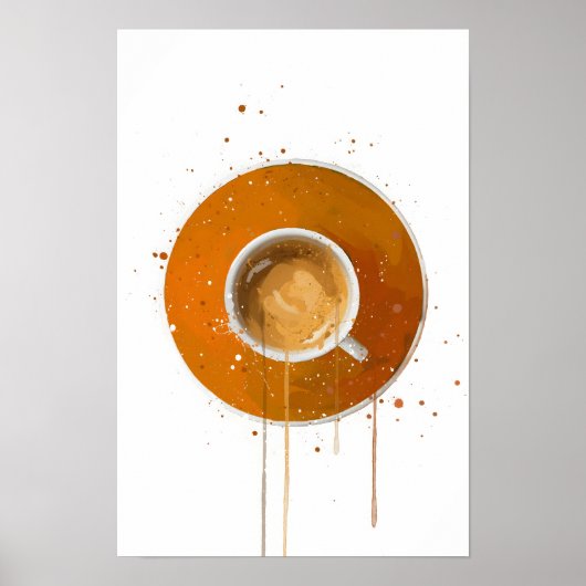 Poster Expresso Orange (Devant)