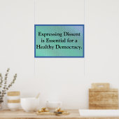 Poster Exprimer la dissidence (Cuisine)