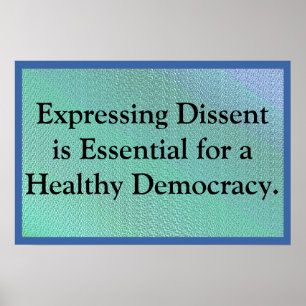 Poster Exprimer la dissidence