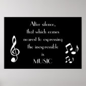 Poster Exprimer l'affiche musicale inexpressible (Devant)
