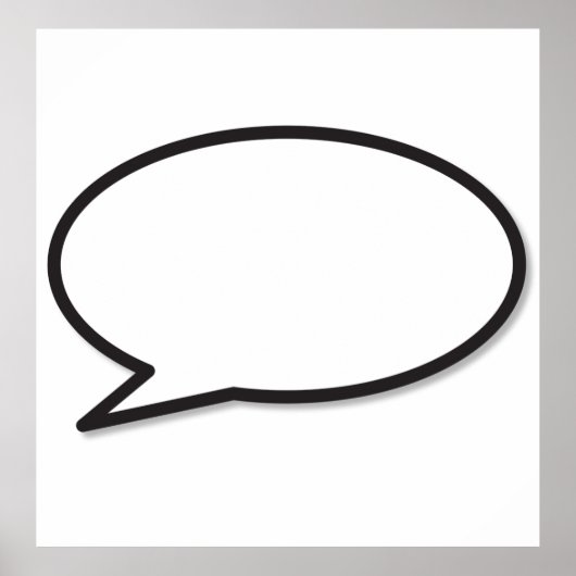 Poster EXPRIMEZ-VOUS Bulle de BD (Devant)