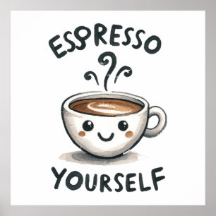 Poster Exprimez-vous café