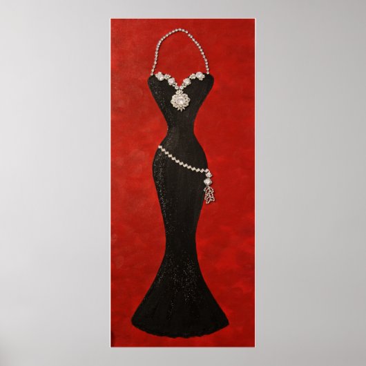 Poster "Exquise robe noire" (Devant)