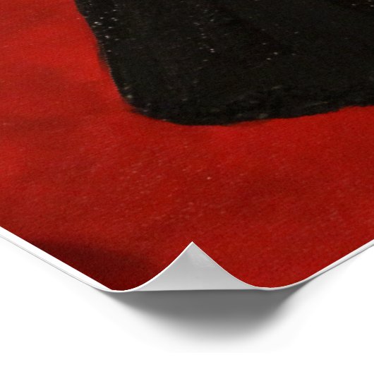 Poster "Exquise robe noire" (Coin)