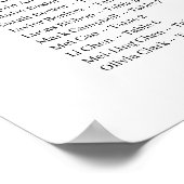 Poster Exquisite Black White Elegant Wedding Anniversarie (Coin)