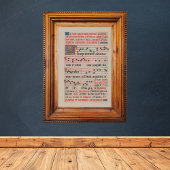 Poster Exsurge Domine Antiphon Manuscrit de Musique Médié