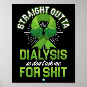 Poster Extérieur Droit Dialyse Maladie du rein Patient Fu