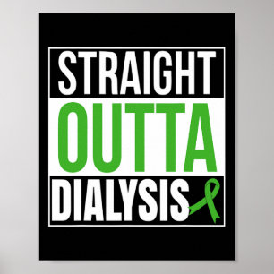Poster Extérieur Droit Dialyse Maladie du rein Patient Fu