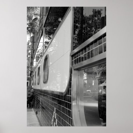 Poster extérieur du restaurant Art Déco (Devant)