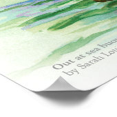 Poster Extérieur en mer Bouée aquarelle imprimer (Coin)