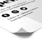 Poster Extérieur Moderne Ouvert Pour Les Entreprises Sort (Coin)