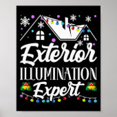 Poster Exterior Illumination Expert Funny Christmas Decor (Devant)