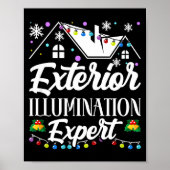 Poster Exterior Illumination Expert Funny Christmas Decor (Devant)