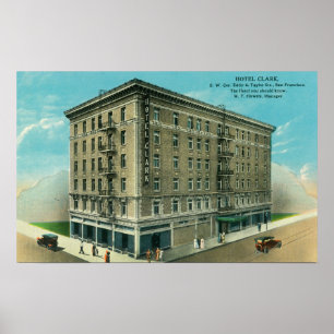 Poster Exterior View of the Hotel Clark