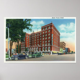 Poster Exterior View of the Mark Twain Hotel