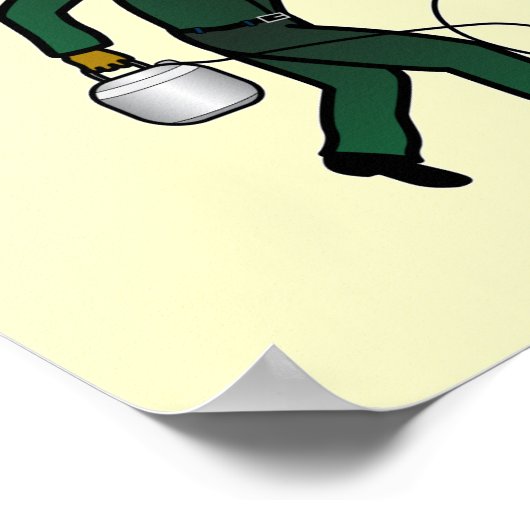 Poster Exterminateur noir fille (Coin)