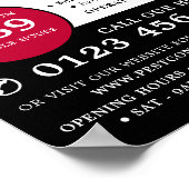 Poster Exterminateur, Publicité pour la lutte antiparasit (Coin)