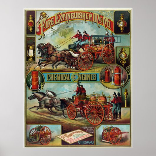 Poster Extincteur de feu Mfg. Co. (Devant)