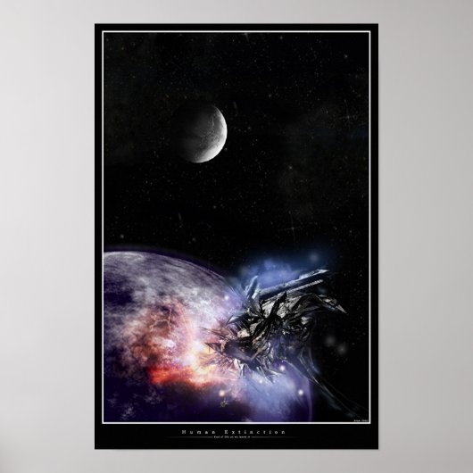 Poster Extinction humaine (Devant)