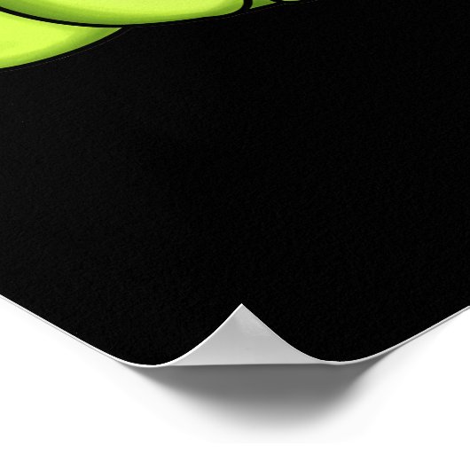 Poster Extra Furrestries Funky Alien Furry Pun Dark BG (Coin)