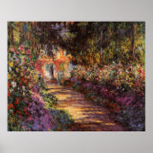 Poster Extra Large Pathway in Monet's Garden (Devant)