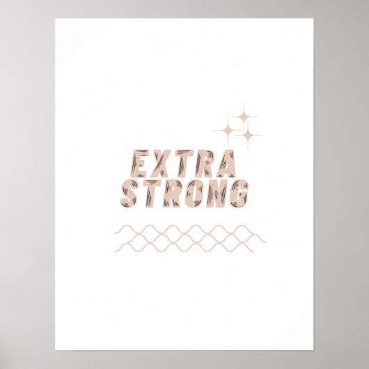 Poster Extra Strong – Unbreakable Mindset (Devant)
