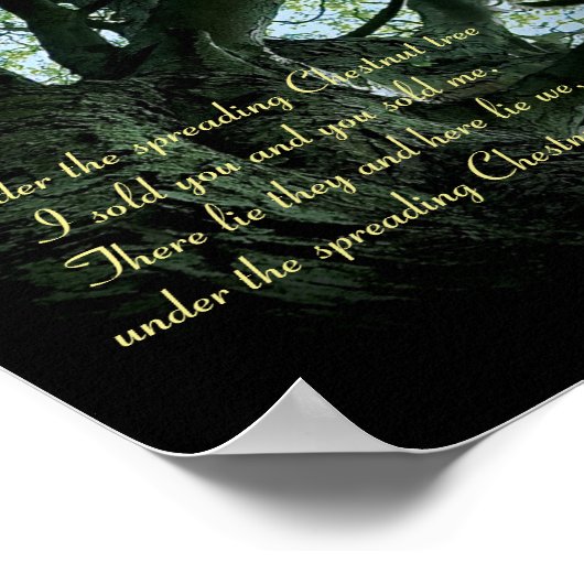 Poster Extrait De 1984 Par George Orwell (Coin)