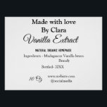 Poster Extrait de vanille fait maison ajouter les ingrédi<br><div class="desc">Conception</div>