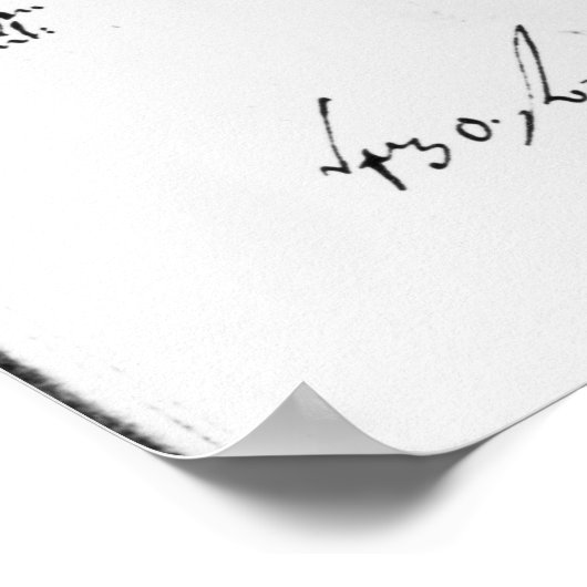 Poster Extrait du salaire de J.S. Bach (Coin)