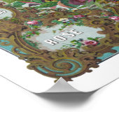 Poster Extraits de cuisson de fruits à fleurs victoriens (Coin)