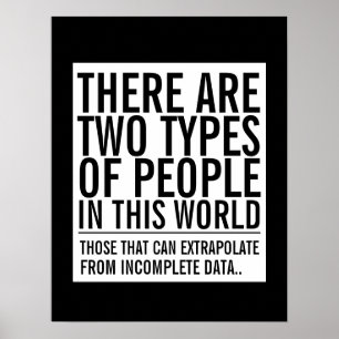 Poster Extrapoler à partir d'un humour geek de données in