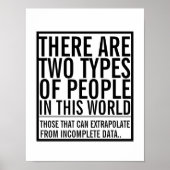 Poster Extrapoler à partir d'un humour geek de données in (Devant)