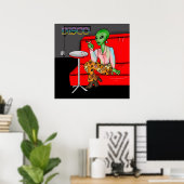 Poster Extraterrestre rétro des années 1970 dans Disco Lo (Bureau à domicile)