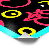 Poster Extravagance de fruits de néon (Coin)