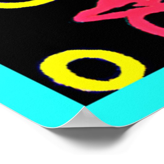 Poster Extravagance de fruits de néon (Coin)