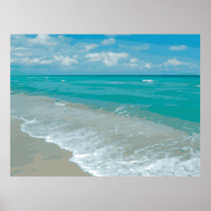 Poster Extreme Relaxation Beach View Graphic