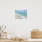 Poster Extreme Relaxation Plage Vue Sable blanc (Cuisine)