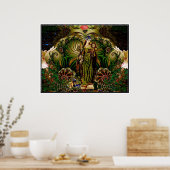 Poster Eyasha, déesse de la paix et de la tranquillité (Cuisine)