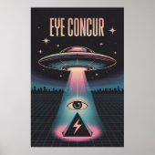 POSTER EYE CONCUR ALIEN PYRAMIDE PUISSANCE (Devant)