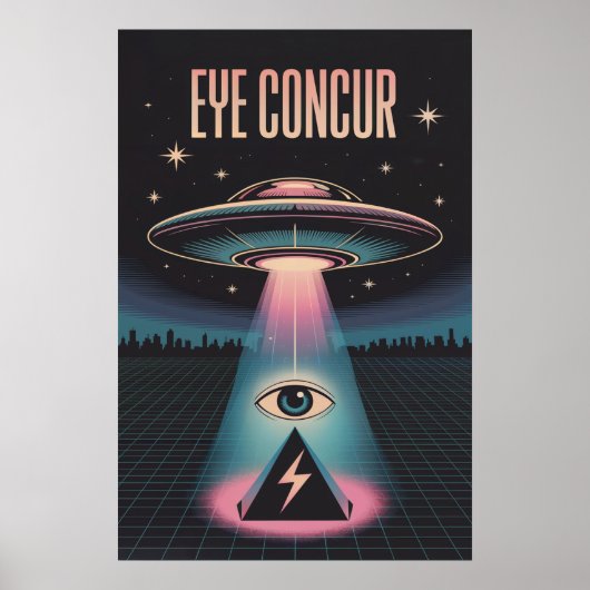 POSTER EYE CONCUR ALIEN PYRAMIDE PUISSANCE (Devant)